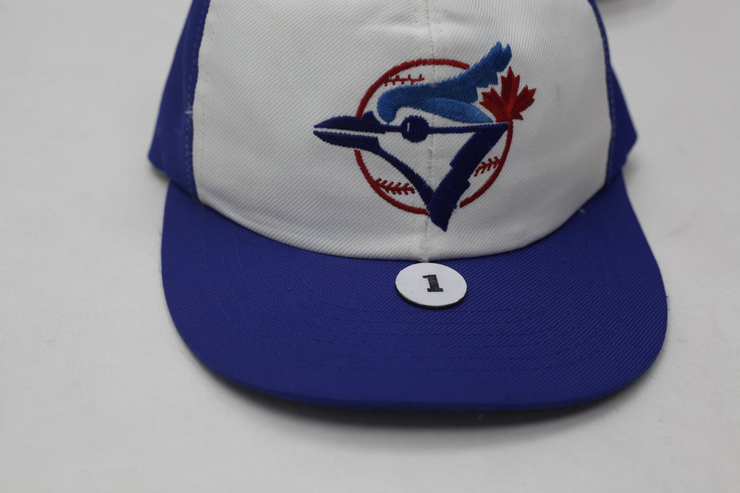 Vintage Mens Blue Jays Baseball Cap Blue White Embroidered Logo