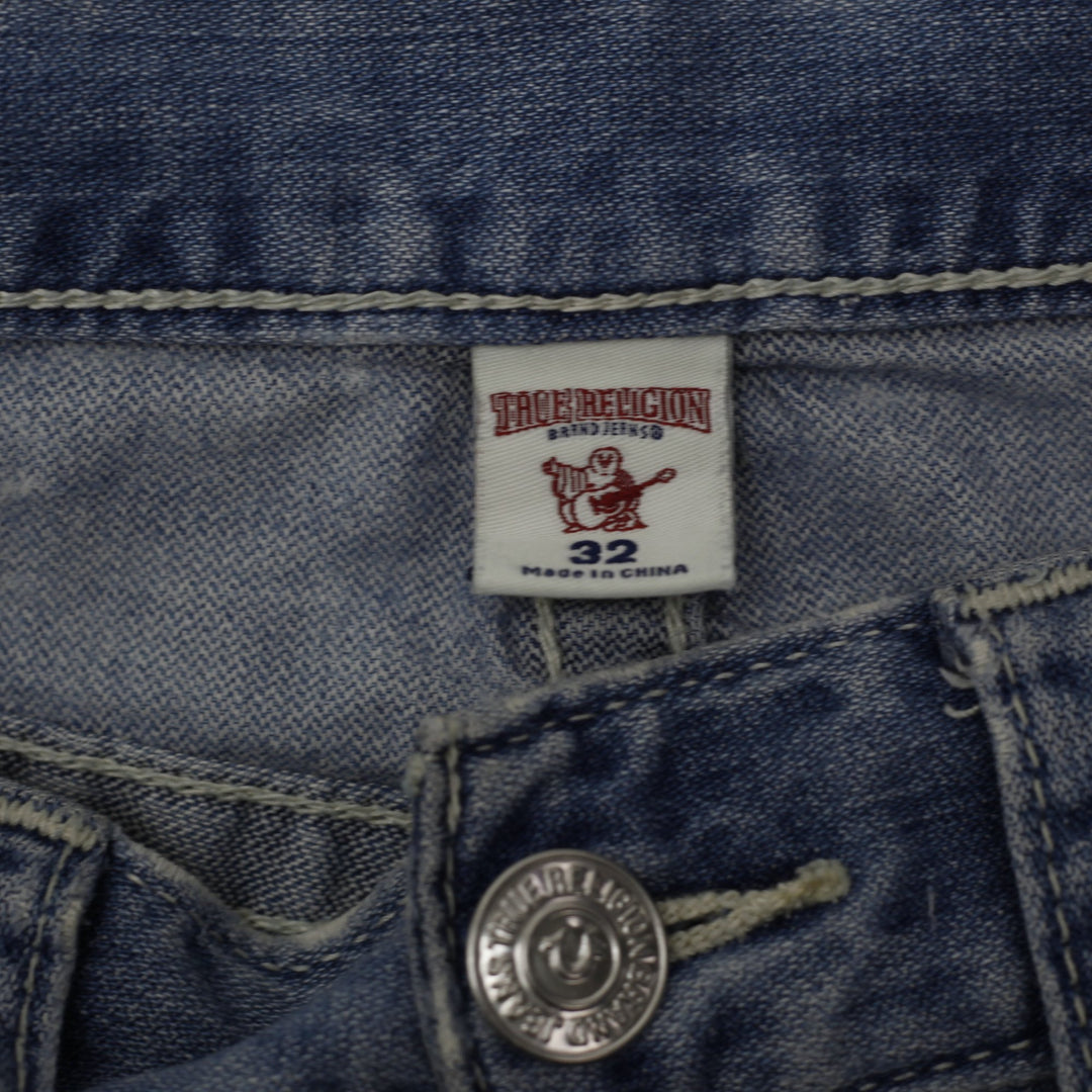 Y2K Mens True Religion Slim Straight Jeans