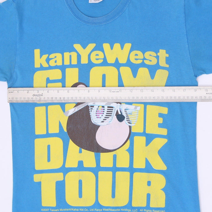 Vintage Gildan Kanye West Glow In The Dark Tour T-Shirt Size S