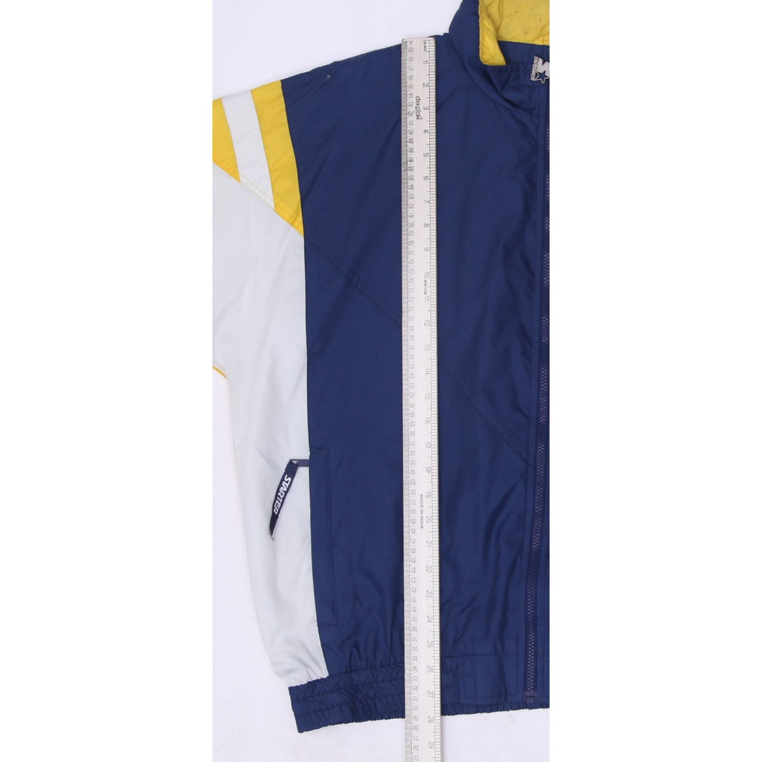 Vintage 90s Starter Michigan Wolverines NCAA Jacket Navy Yellow L | Migration_Jackets - View 10 | Fashion Rerun