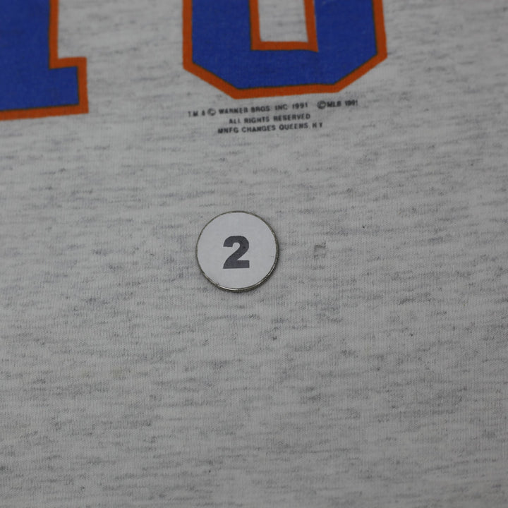 Vintage 1991 New York Mets Looney Tunes Graphic T-Shirt Large Changes Tag