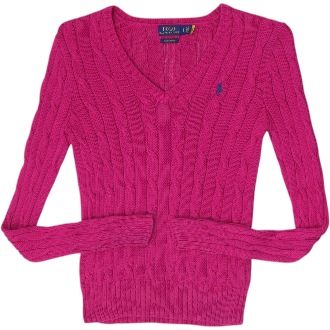 Ladies Ralph Lauren Pima Cotton Cable Knit Sweater Size S