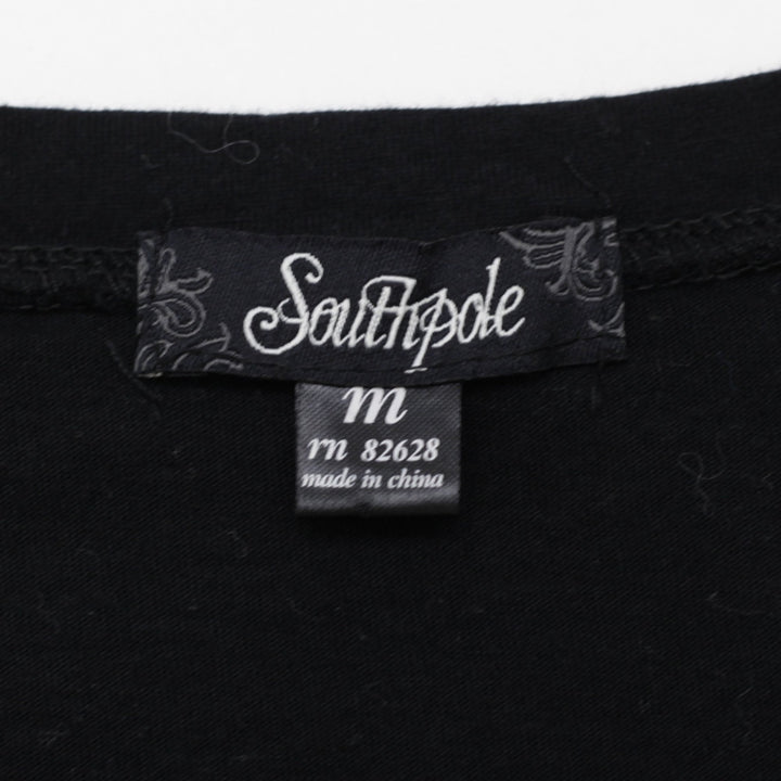 Y2K Ladies Southpole Baroque Egyptian Mirror Graphic Size M