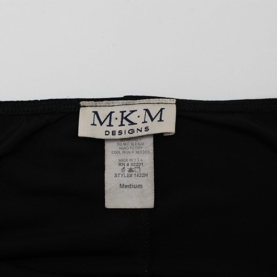 Y2K Ladies M.K.M. Designs Floral Embroidered Halter Top Size M | Migration_Y2K Tops - Back View | Fashion Rerun