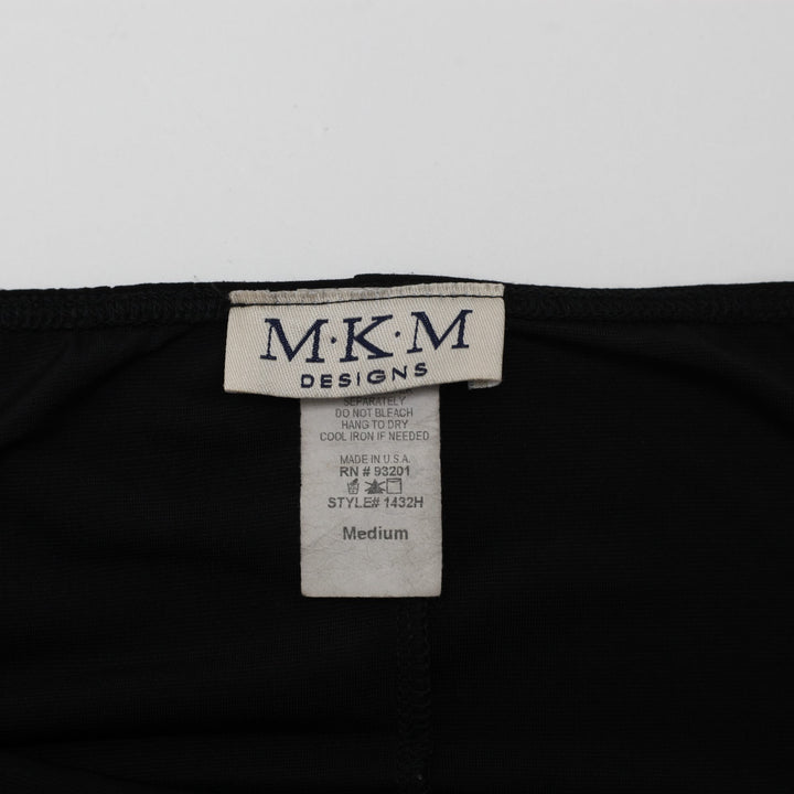 Y2K Ladies M.K.M. Designs Floral Embroidered Halter Top Size M | Migration_Y2K Tops - Back View | Fashion Rerun
