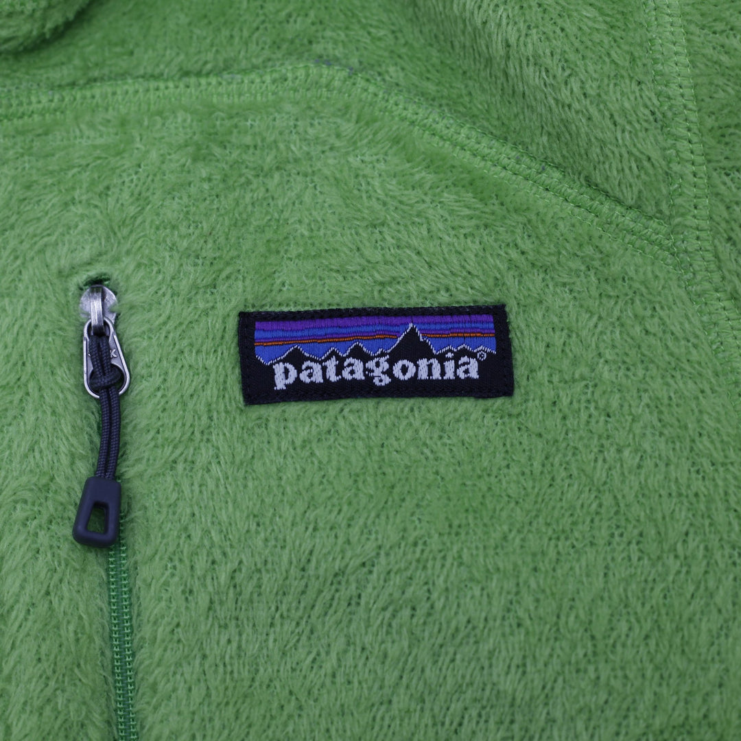 Ladies Patagonia Full Zip Fleece Jacket Lime Green Size XS