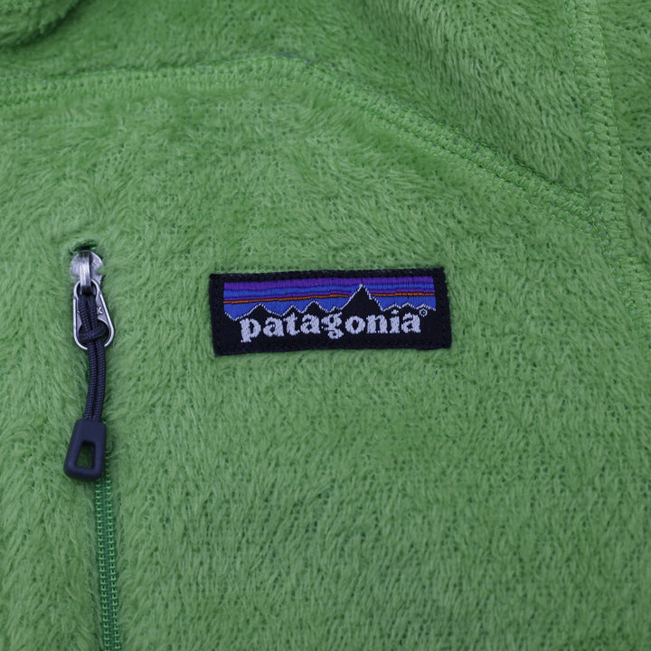 Ladies Patagonia Full Zip Fleece Jacket Lime Green Size XS