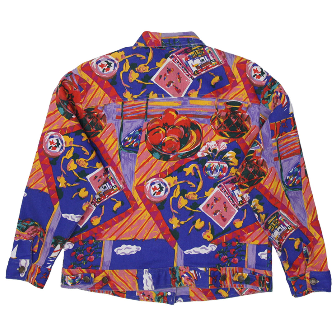 Bold Vintage Jacket From Done Art & Design Abstract All Over Print Jacket