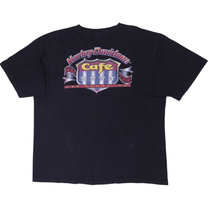 Vintage 90s Harley Davidson Cafe Las Vegas T-Shirt Size XXL