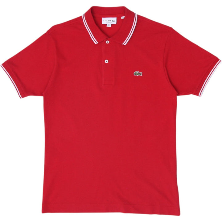 Mens Lacoste Red Classic Fit Short Sleeve Polo T-Shirt
