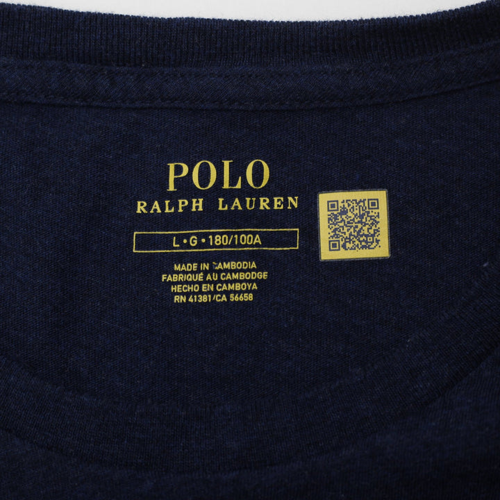 Mens Polo Ralph Lauren Navy Blue Short Sleeve T-Shirt Size L