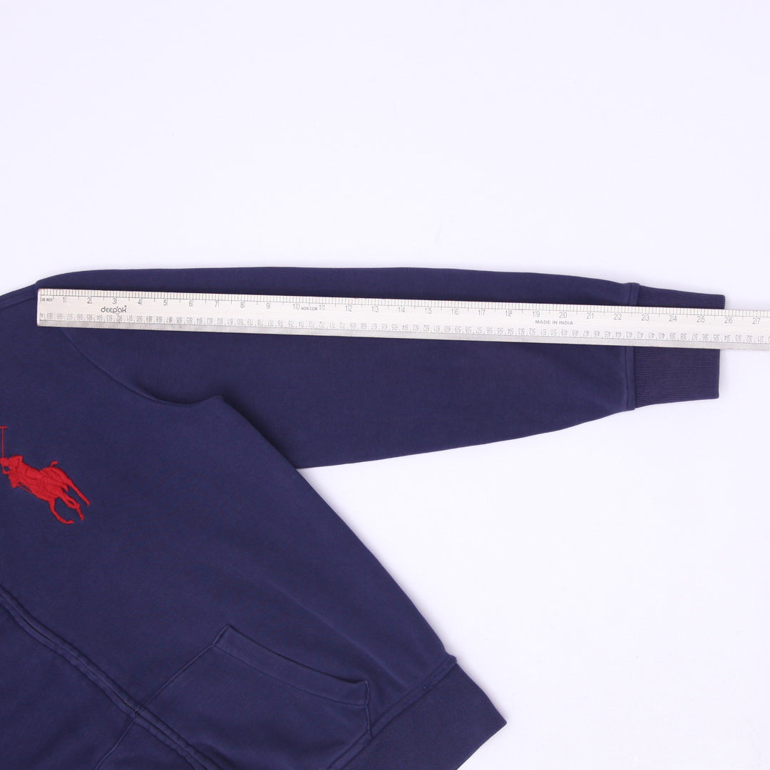 Polo Ralph Lauren USA Flag Big Pony Full Zip Hoodie Size L