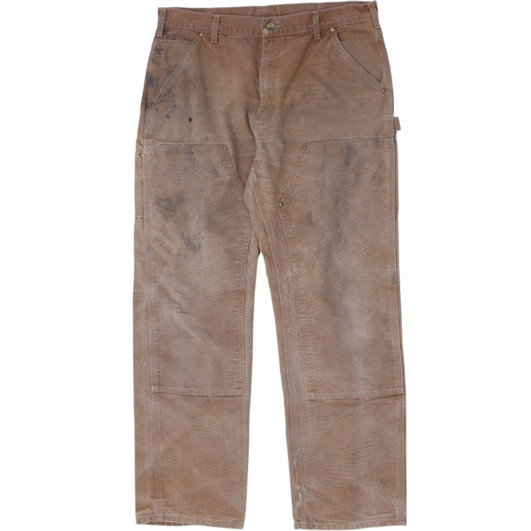 Vintage Made in USA Carhartt B01-BRN Loose Original Fit Double Knee Pants