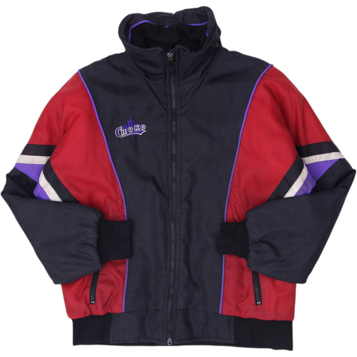 Vintage Choko Lite Racing Jacket Mens Black Red Purple Snowmobile Coat