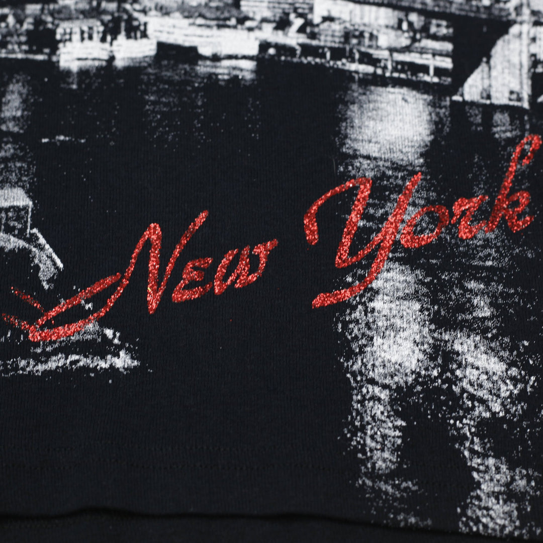 Y2K Ladies Rue 21 New York Graphic Long Sleeve Top Size M