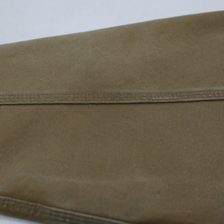 Vintage Mens Carhartt Hoodie Brown Full Zip Workwear Jacket Size XXL