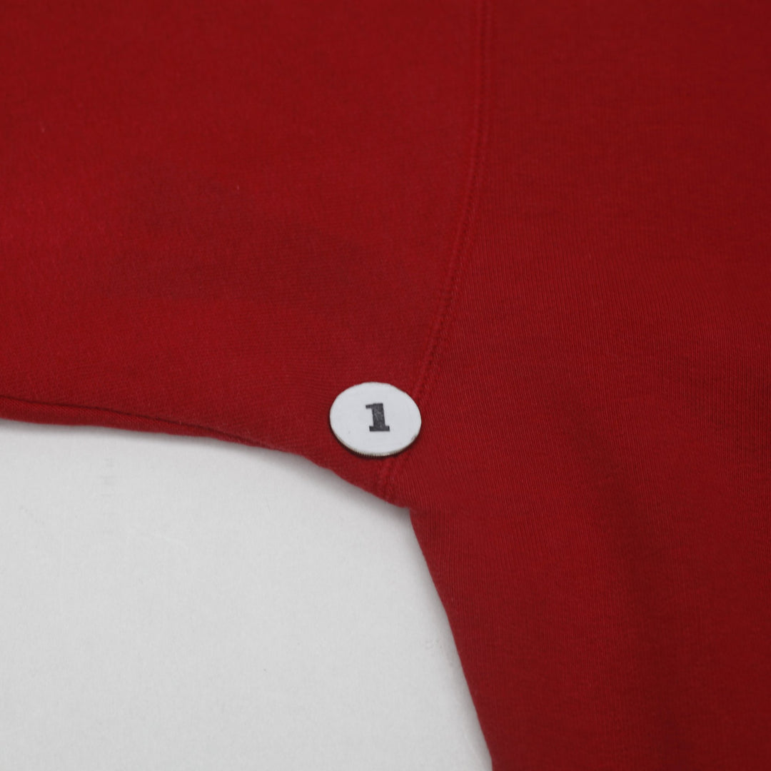 Vintage Mens Tommy Jeans Sweatshirt Red Crew Neck Cotton Blend XL | Migration_Sweatshirt - Alternate View | Fashion Rerun