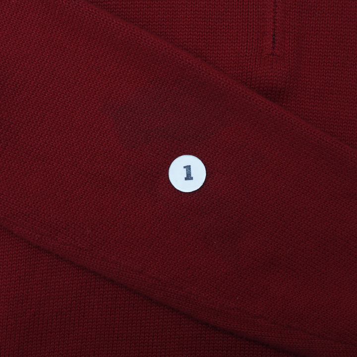 Vintage Polo By Ralph Lauren Sweater Red Cotton Quarter Zip Size L | Migration_Jumper & Knitwear RL Collectio | Fashion Rerun