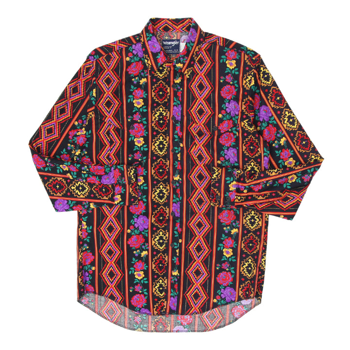 Vintage Wrangler Cowboy Cut Floral Western Shirt | Migration_Shirt UAENAT40 | Fashion Rerun