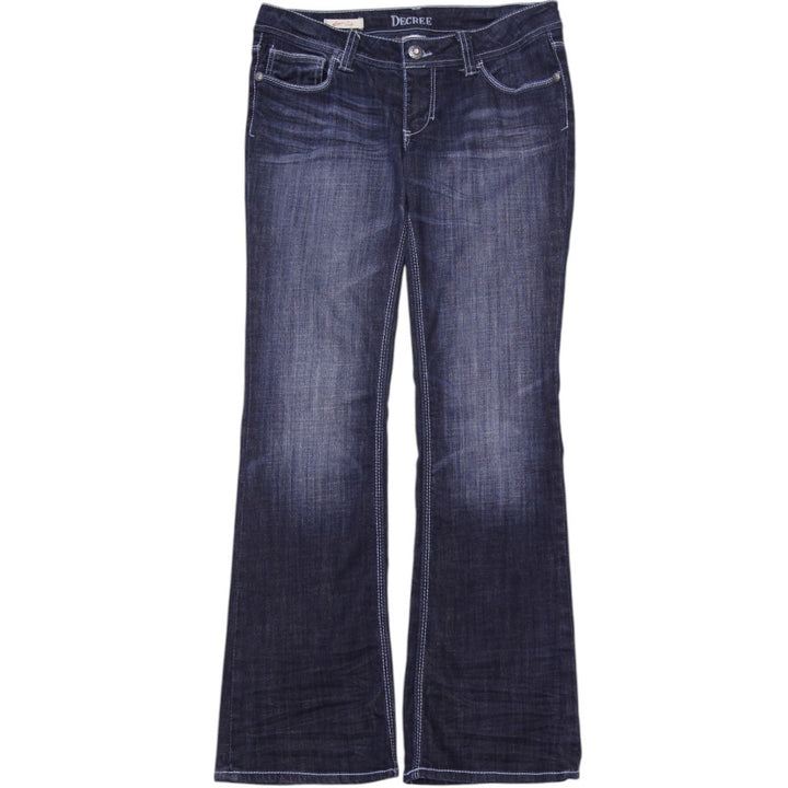 Y2K Ladies Decree Flare Low Rise Stretch Denim Bootcut Jeans Size 11