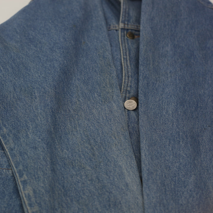 Vintage Essentials International Choice Leather Collar Chore Denim Jacket - Fashion Rerun Vintage Migration_Jacket