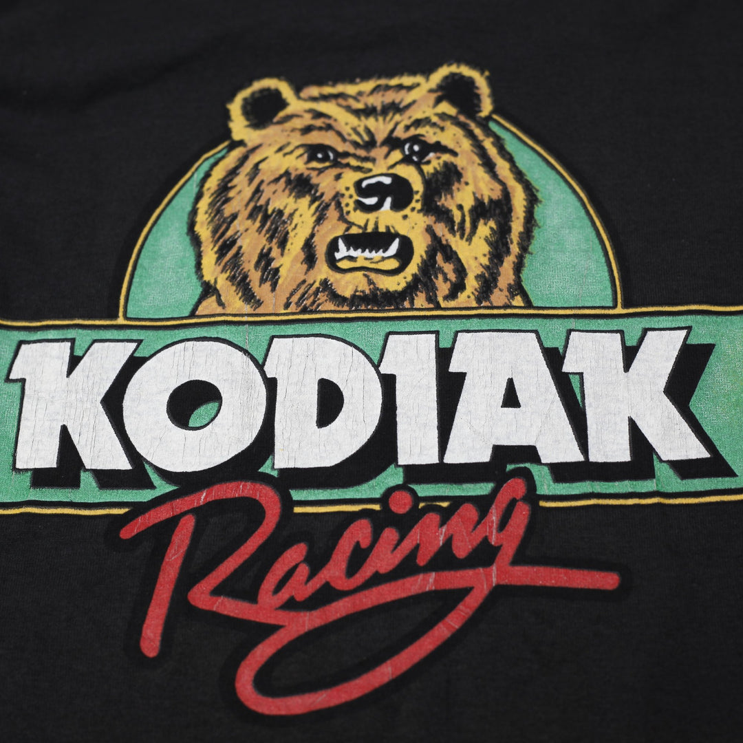 Vintage 1989 Rusty Wallace T-Shirt XL NASCAR Kodiak Racing Bear Single Stitch