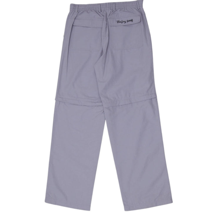 Ladies Adidas Cargo Gray Beijing 2008 Olympic Convertible Pants | Migration_Pants - Side View | Fashion Rerun