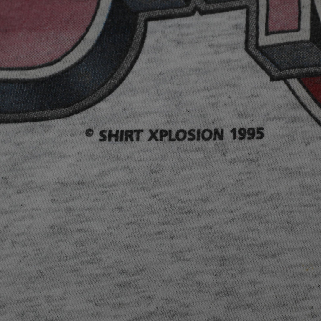Vintage 90s Delta "Bang Gang" Chicago Bulls Caricature XL Made In USA | Migration_T-Shirts - Detail View | Fashion Rerun