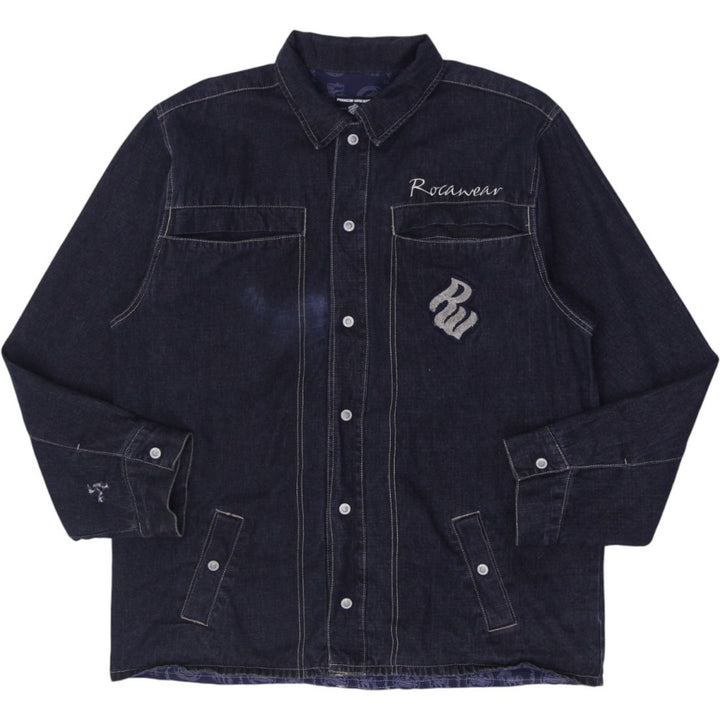 Y2K Youth Boys Rocawear Denim Jacket Embroidered Logo