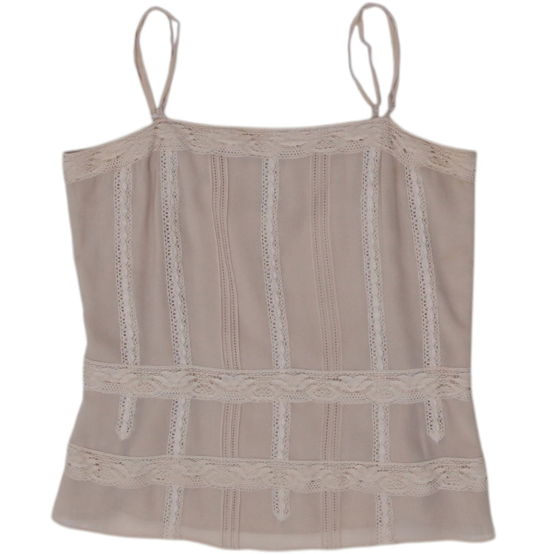 Y2K Ladies DKNY Camisole Silk Lace Detail Top Size 4 | Migration_Y2K Tops | Fashion Rerun