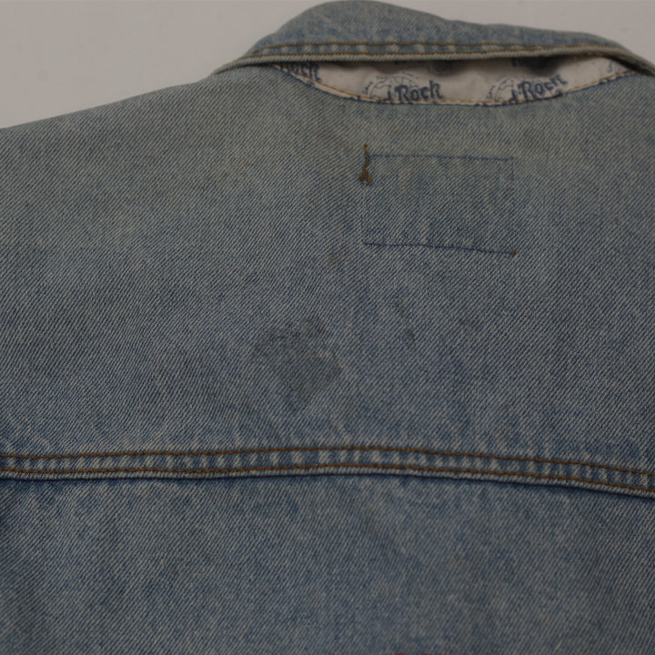 Vintage Hard Rock Café Madrid Embroidered Denim Jacket - Fashion Rerun Vintage Migration_Jacket