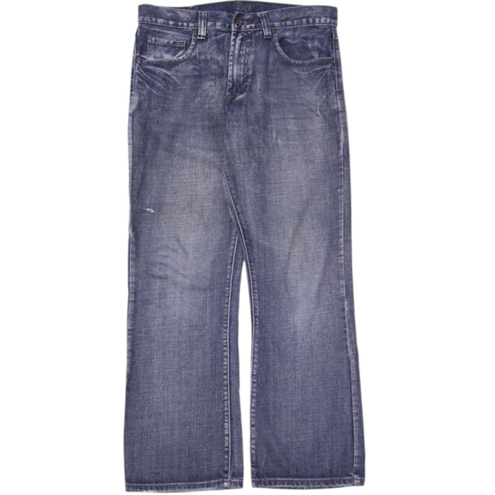 Mens Flypaper Bootcut Faded Blue Denim Jeans Size W33 x L32