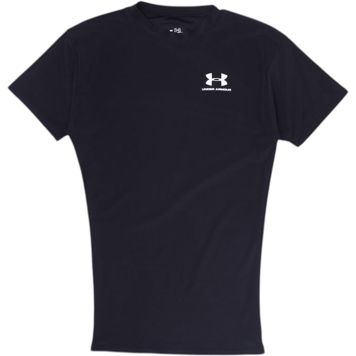 Mens Under Armour Compression T-Shirt Black Quick Dry Size M