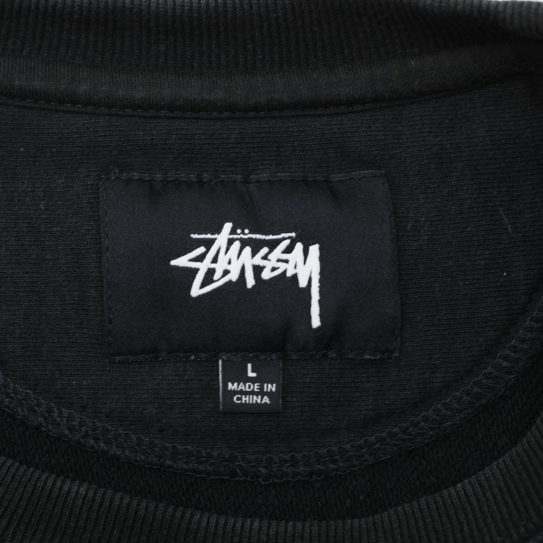 Stussy Embroidered Crew Neck Sweatshirt Size L | Migration_Sweatshirts SW COLLECTION - Back View | Fashion Rerun