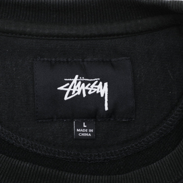Stussy Embroidered Crew Neck Sweatshirt Size L | Migration_Sweatshirts SW COLLECTION - Back View | Fashion Rerun