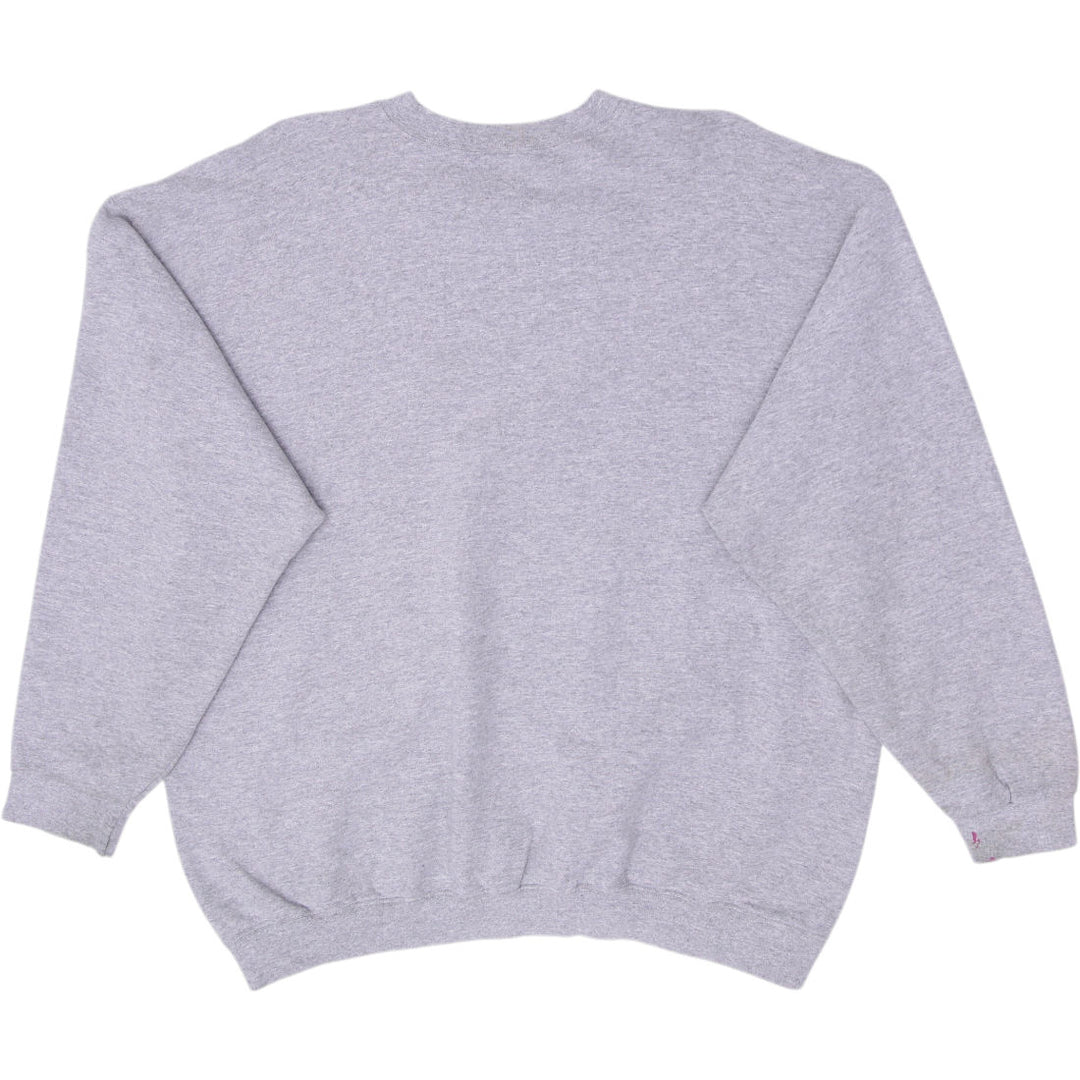Vintage Mens Nike Sweatshirt Gray Embroidered Swoosh Logo