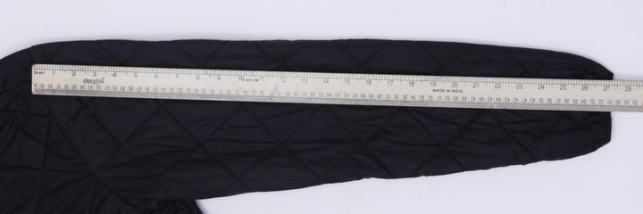 Mens The North Face Quilted Jacket Black Insulated Pockets Full Zip