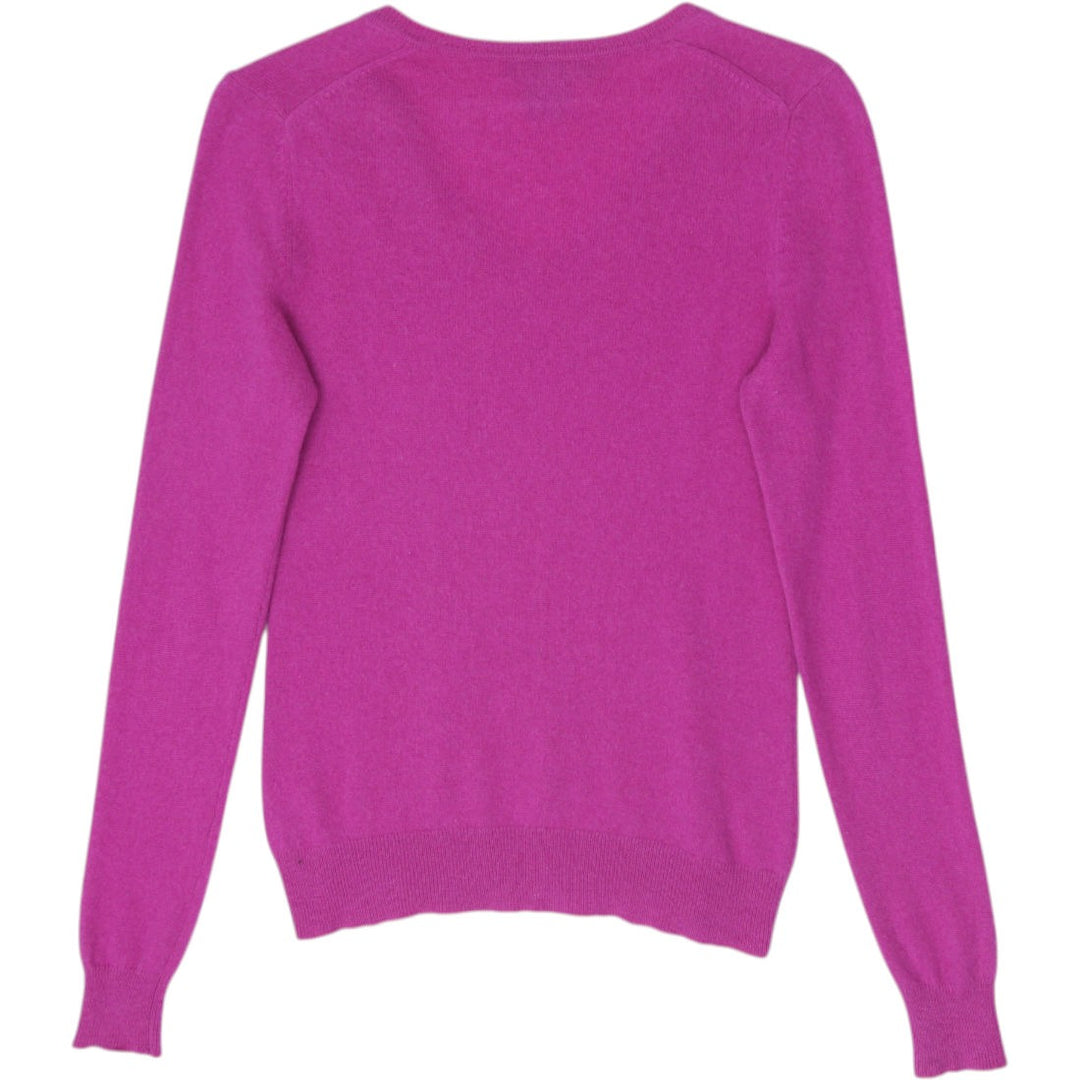 Ladies Lord & Taylor 100% Cashmere V-Neck Sweater Size M