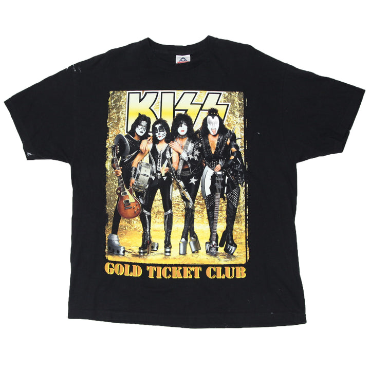 Vintage KISS Band Rock The Nation T-Shirt Black AAA 2XL