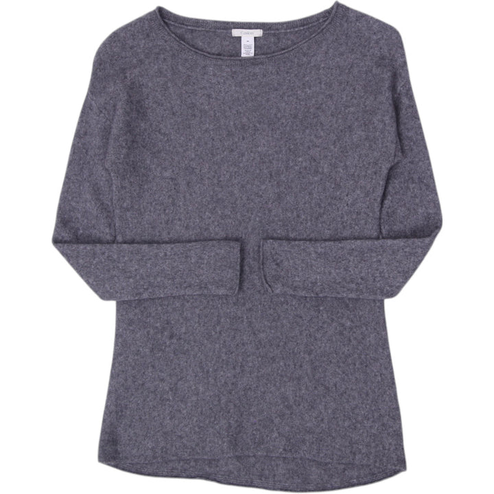 Ladies Caslon 100% Cashmere Boatneck Knit Sweater Size M