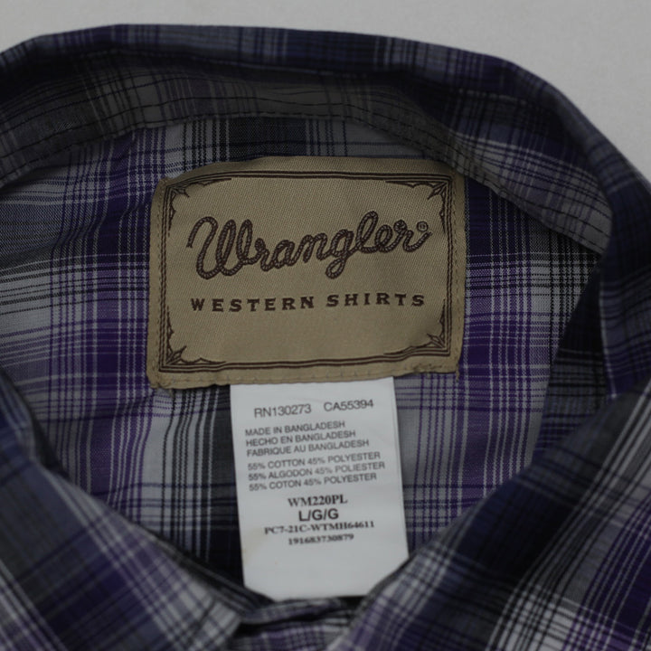 Vintage Wrangler Pearl Button Plaid Western Shirts Size L - Fashion Rerun Vintage Migration_Shirt