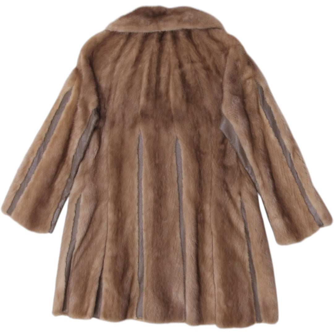 Mid-Century Vintage Shushan’s Custom Honey-Blonde Mink Fur Coat