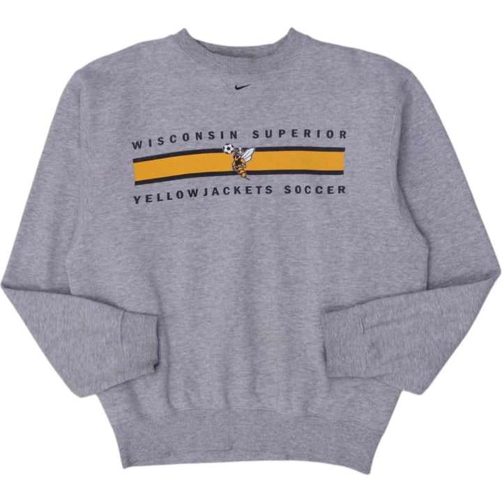 Vintage Nike Team Sweatshirt Gray Wisconsin Superior Yellowjackets Soccer S | Migration_Sweatshirt | Fashion Rerun