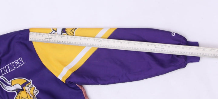 Vintage 90s Minnesota Vikings Chalk Line Fanimation NFL Football Satin Jacket L | Migration_Jackets - View 9 | Fashion Rerun