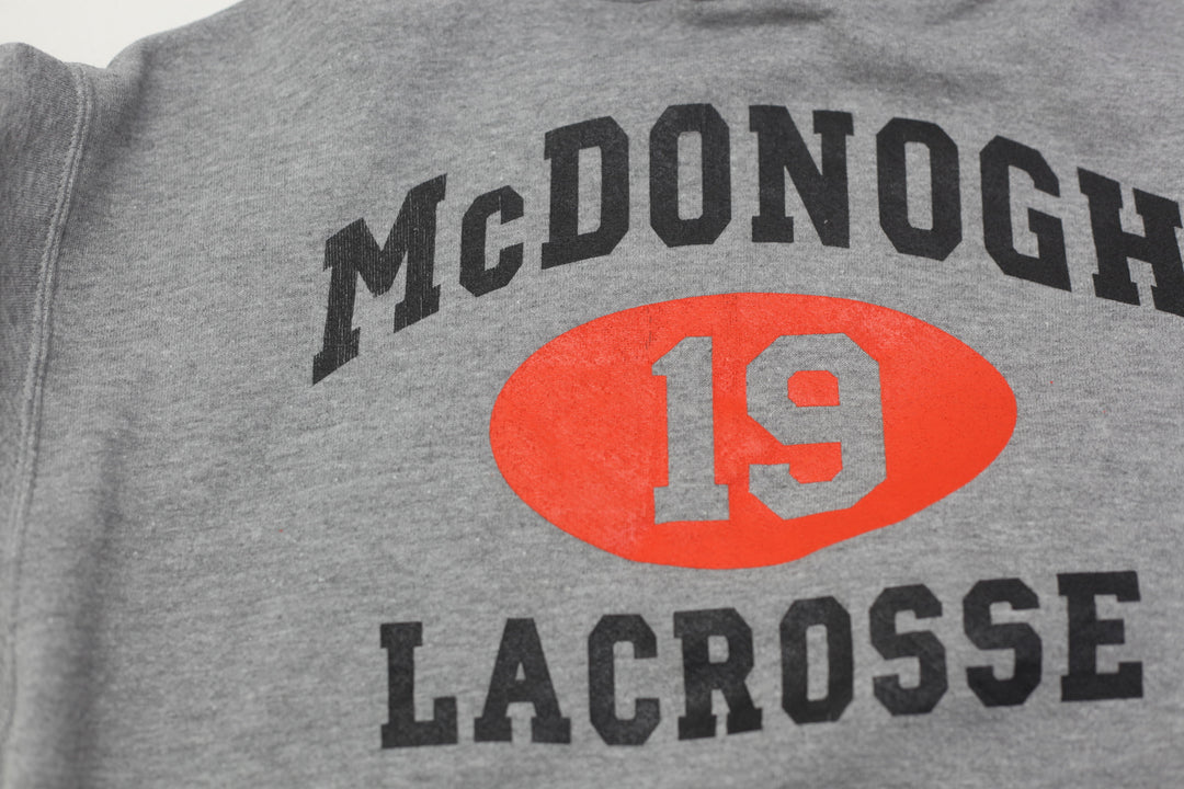 Vintage Russell Athletic McDONOGH 19 Lacrosse Pullover Hoodie