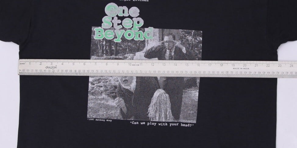 Vintage 1997 Anthony Gray One Step Beyond Single Stitch Black T-Shirt | Migration_T-Shirts - View 8 | Fashion Rerun