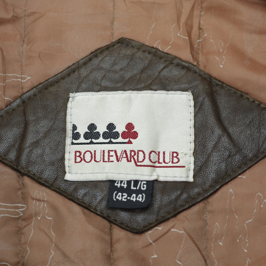 Vintage Casual Coat Leather Jacket Size L | Migration_Jackets - Back View | Fashion Rerun