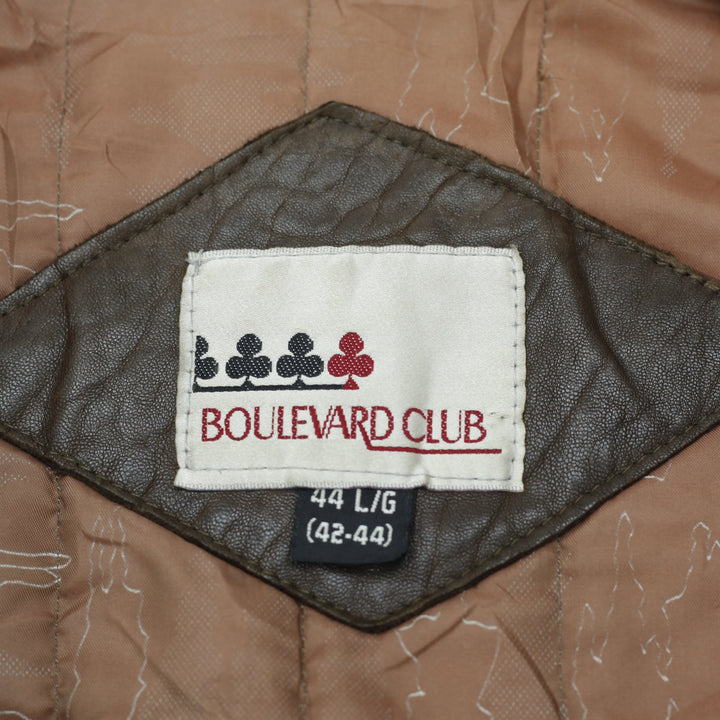 Vintage Casual Coat Leather Jacket Size L | Migration_Jackets - Back View | Fashion Rerun