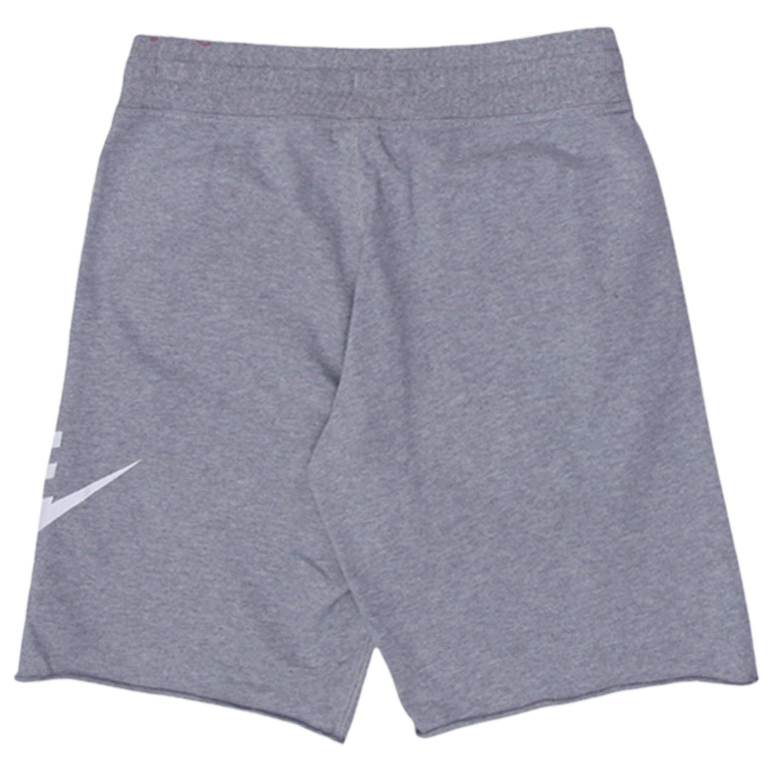 Mens Nike Swoosh Logo Gray Alumni Shorts