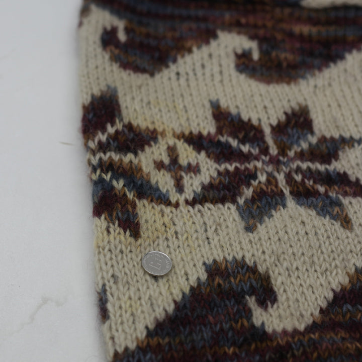 Yeti Hand Knitted Wool Sweater - Vintage Nordic Style, 100% Wool, Size L - Fashion Rerun Vintage Migration_Sweaters